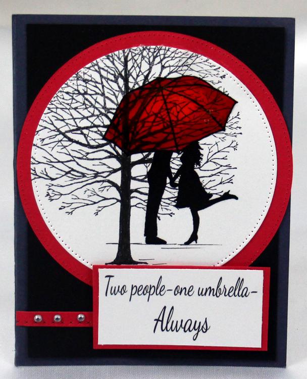 Frog's Whiskers Ink Stamp - Umbrella Kisses