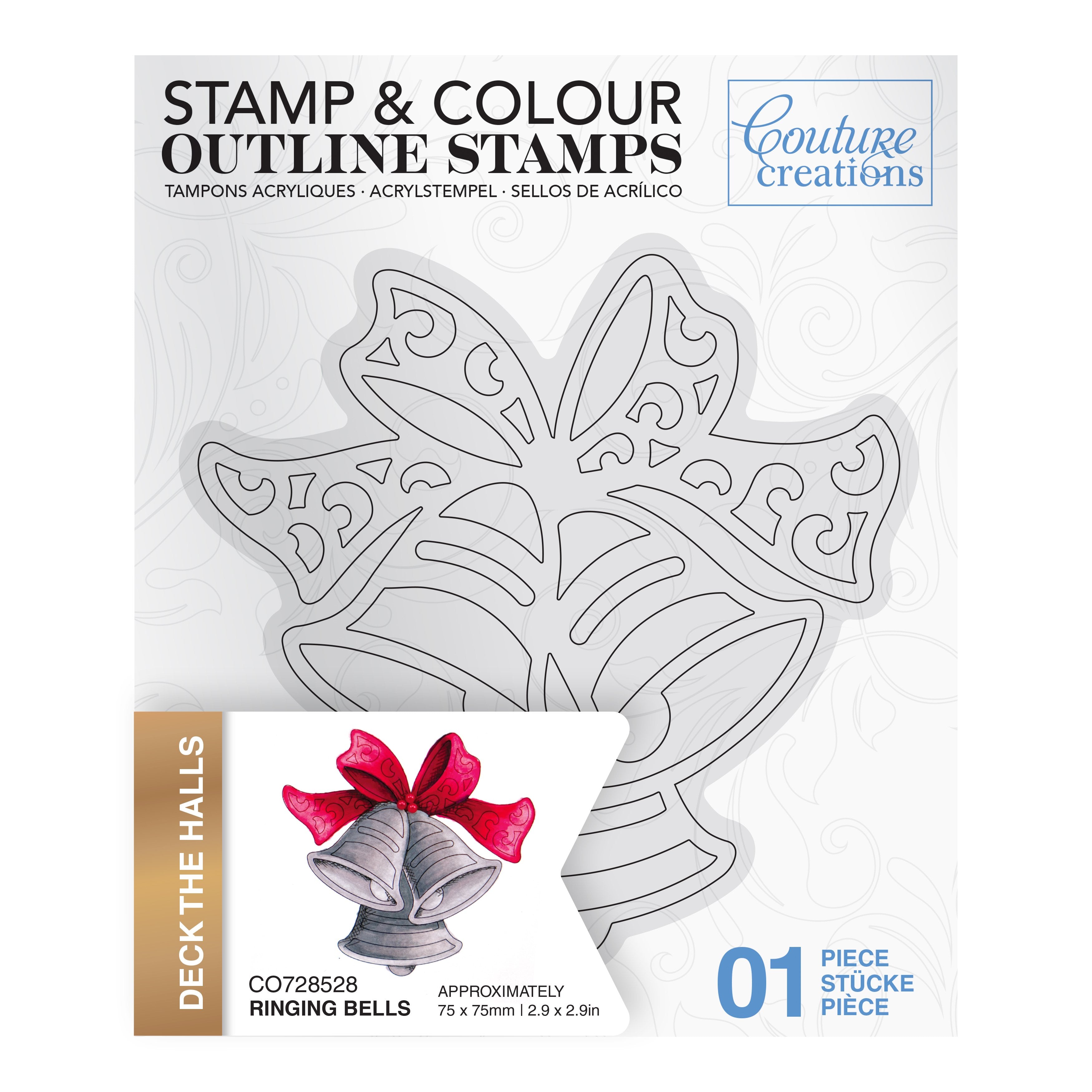 Ringing Bells Outline Stamp (1pc)