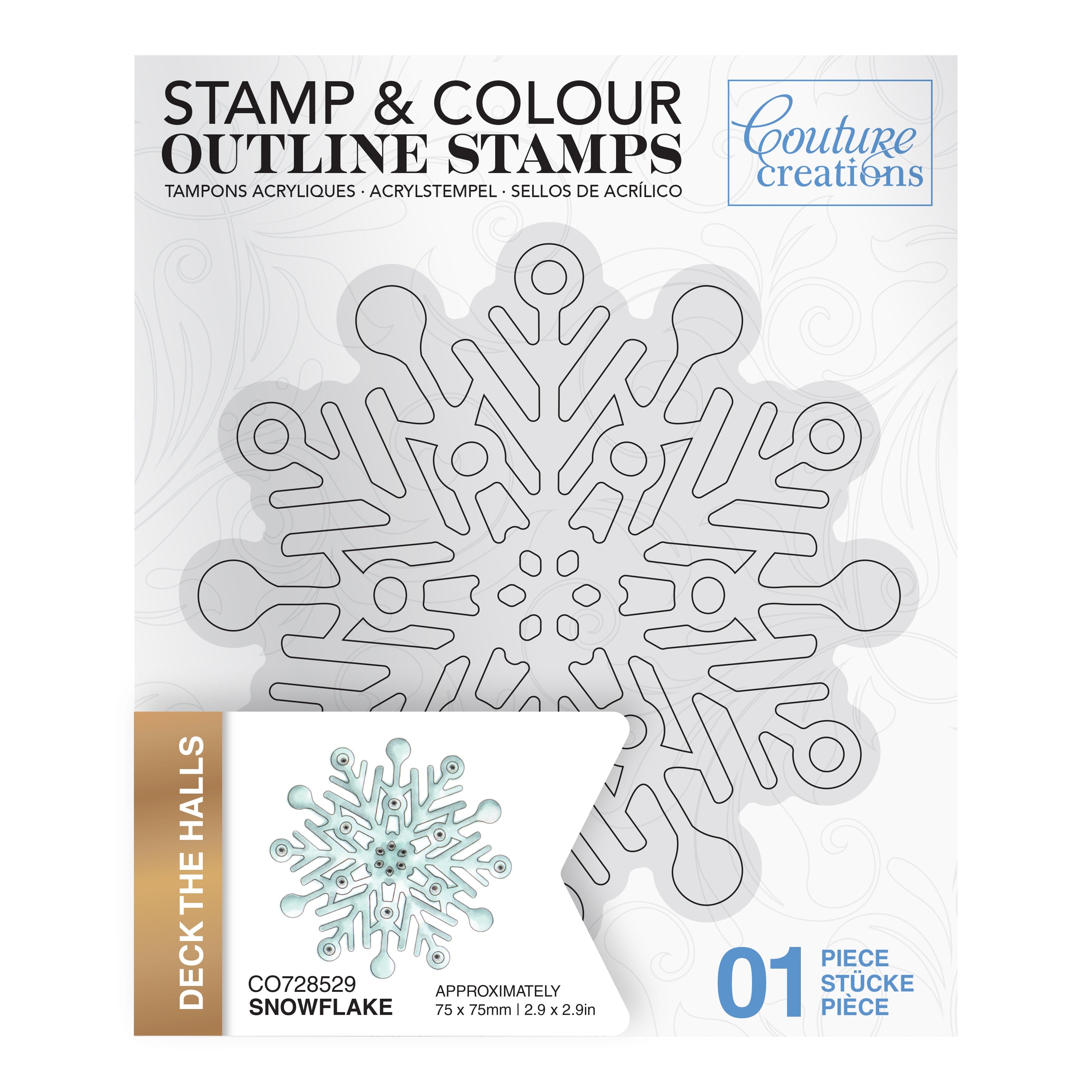 Snowflake Outline Stamp (1pc)