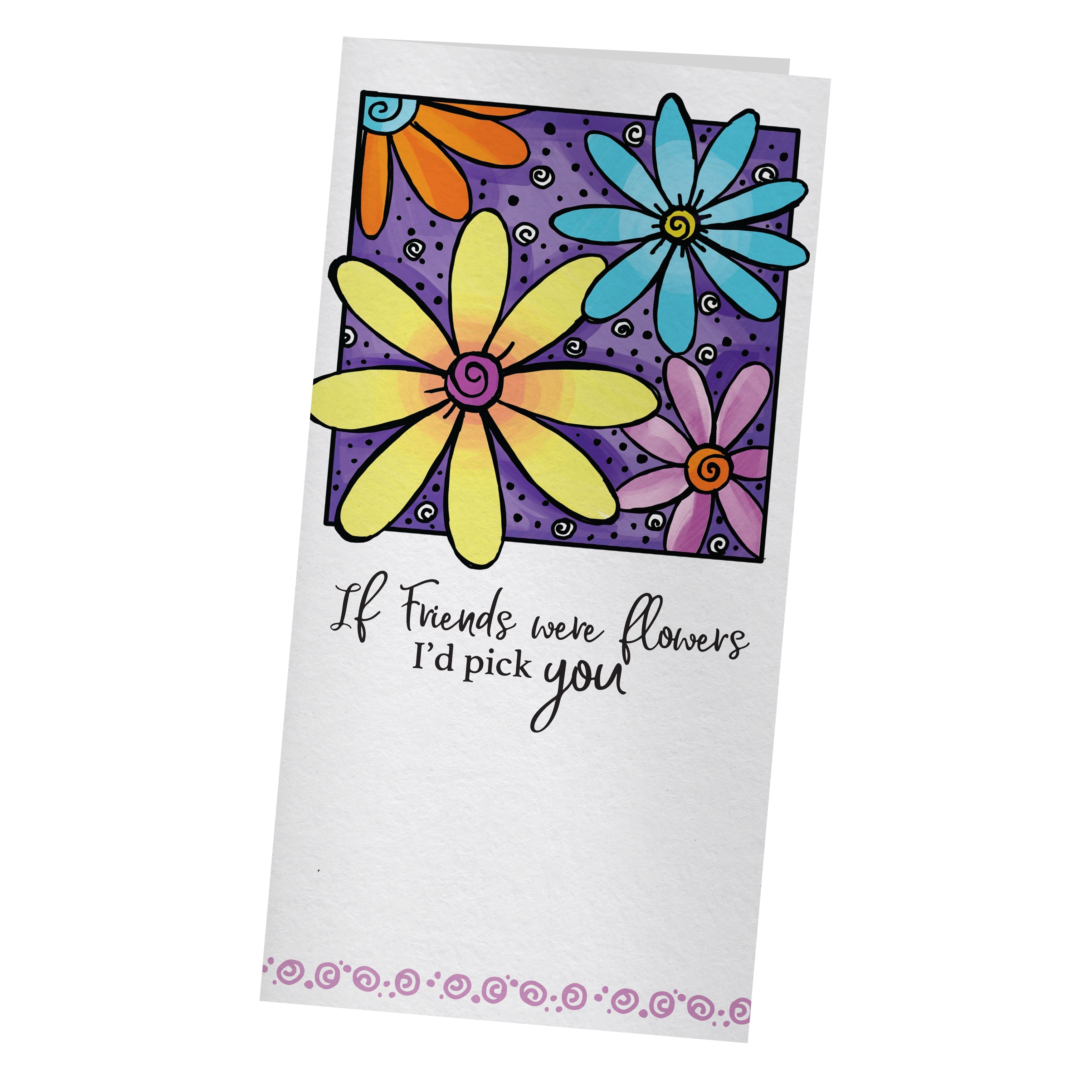 Couture Creations - Friends & Flowers Stamp & Colour Outline Stamps (4pc)