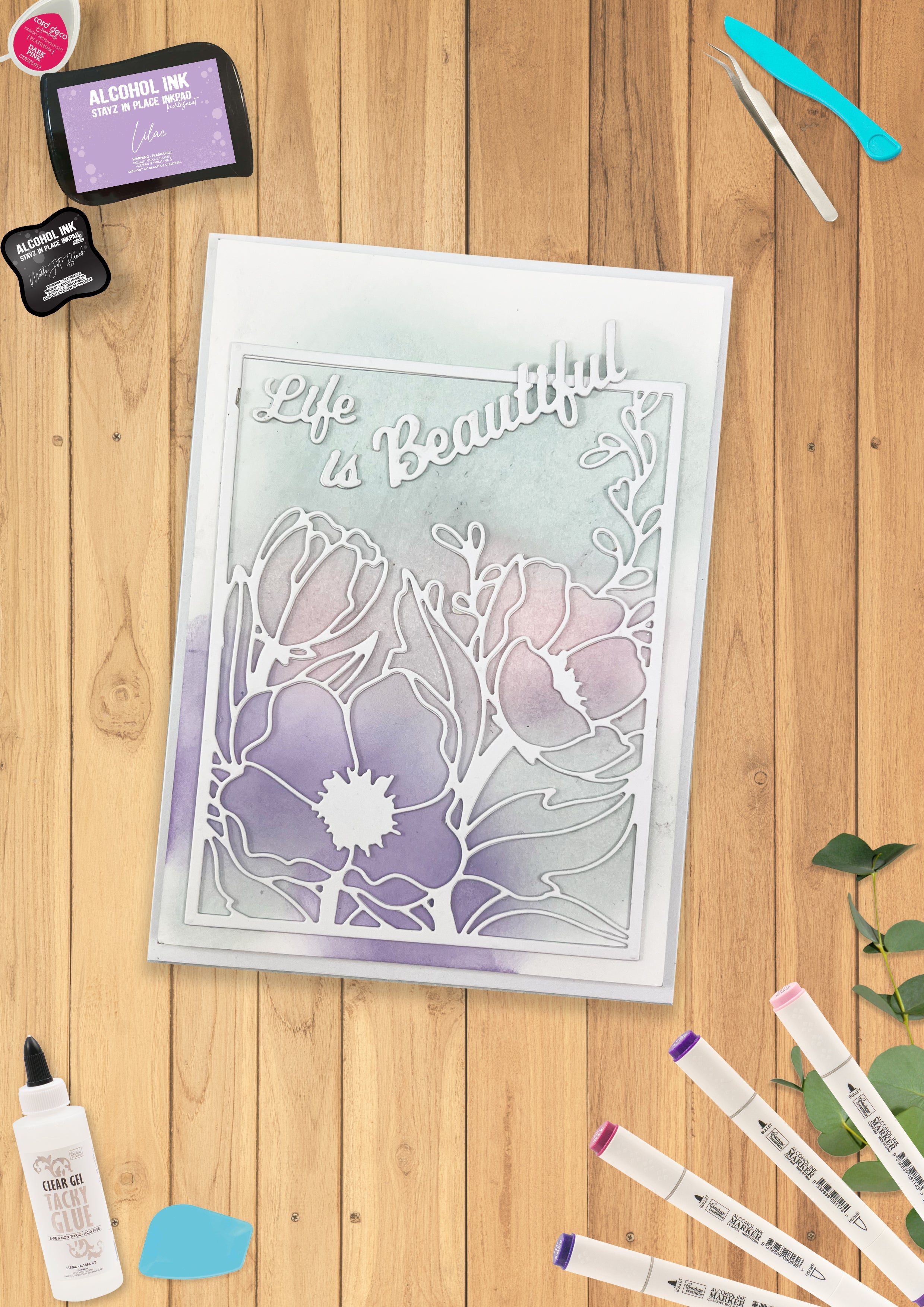 Life is Beautiful Cutting Die Set (2pc)