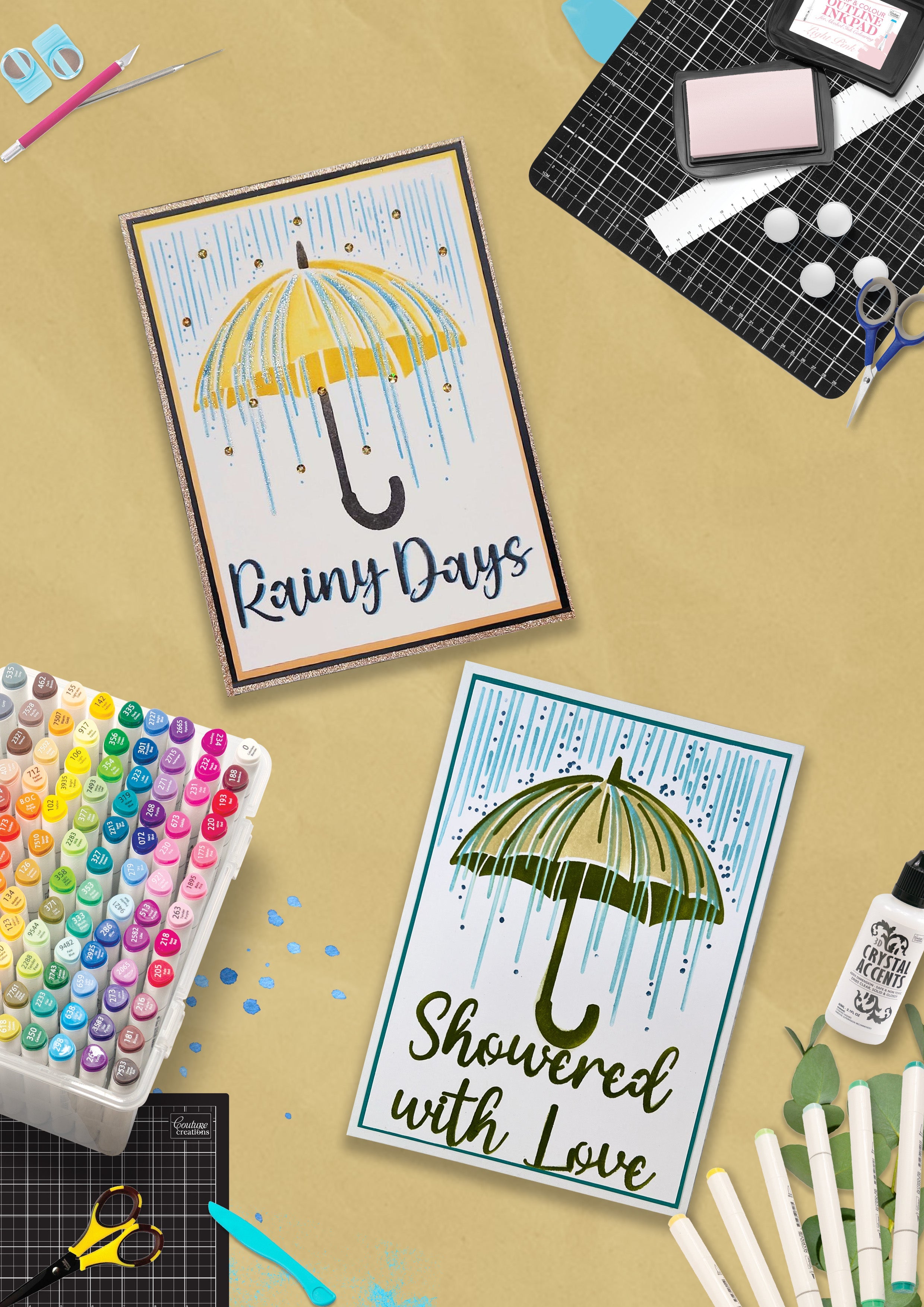 Rainy Day Magic Stencil Set (4pc)