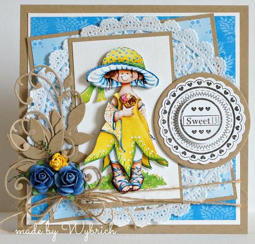 Marianne Design: Collectables Die & Stamp Set - Scallop Die & Sentiment