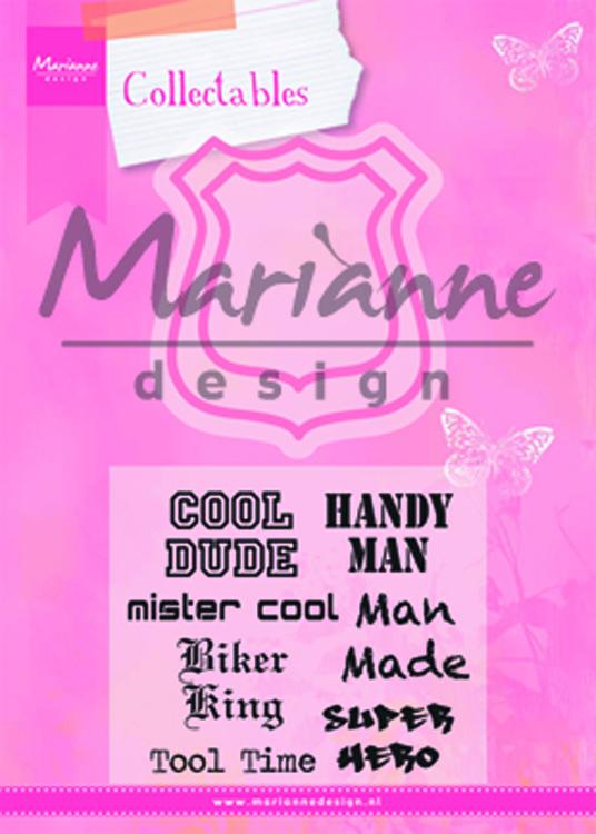 Marianne Design: Collectables Dies & Stamp Set - Shield