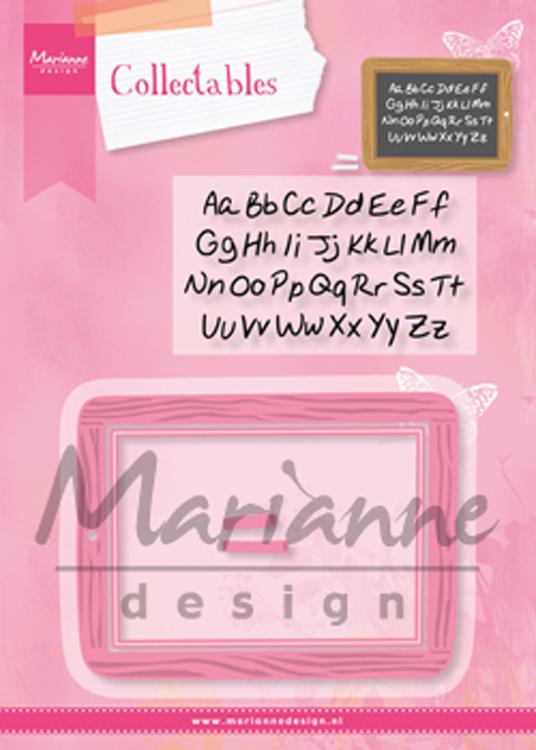 Marianne Design: Collectables Die & Stamp Set - School Slate