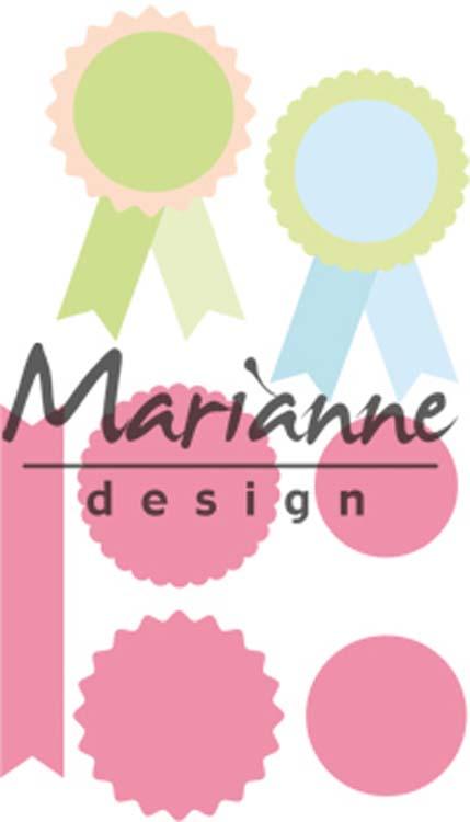 Marianne Design Collectables Rosettes & Labels