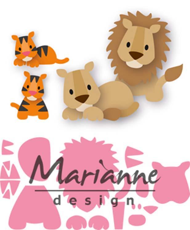 Marianne Design Collectables Eline's Lion/Tiger