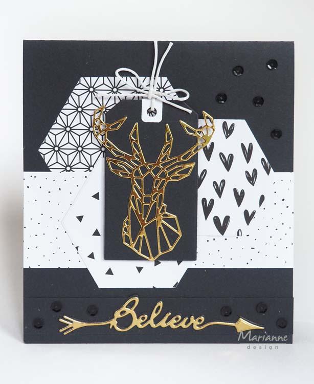 Marianne Design Craftables Geometric Deer