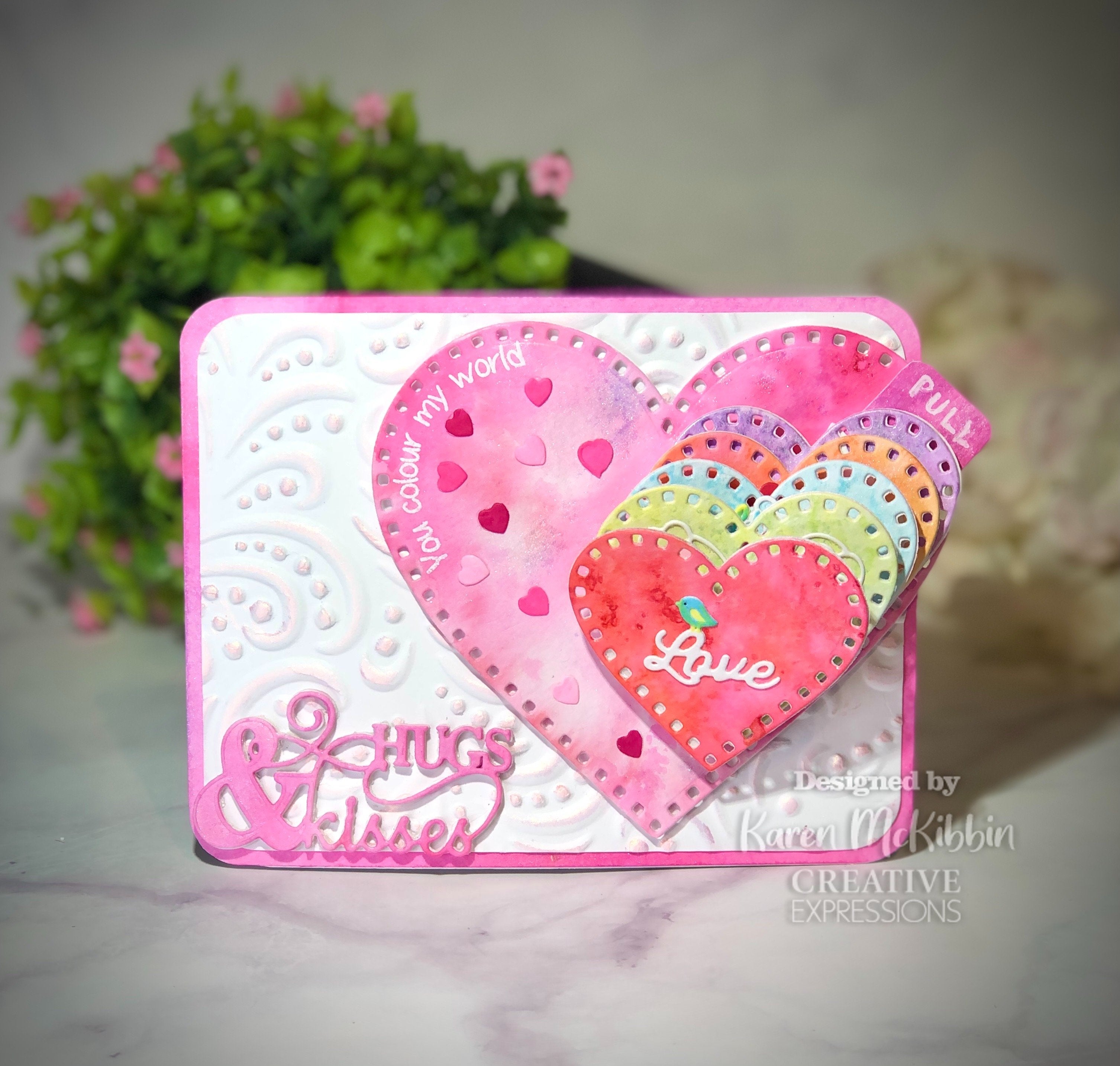 Creative Expressions Sue Wilson Mini Expressions Hugs & Kisses Craft Die