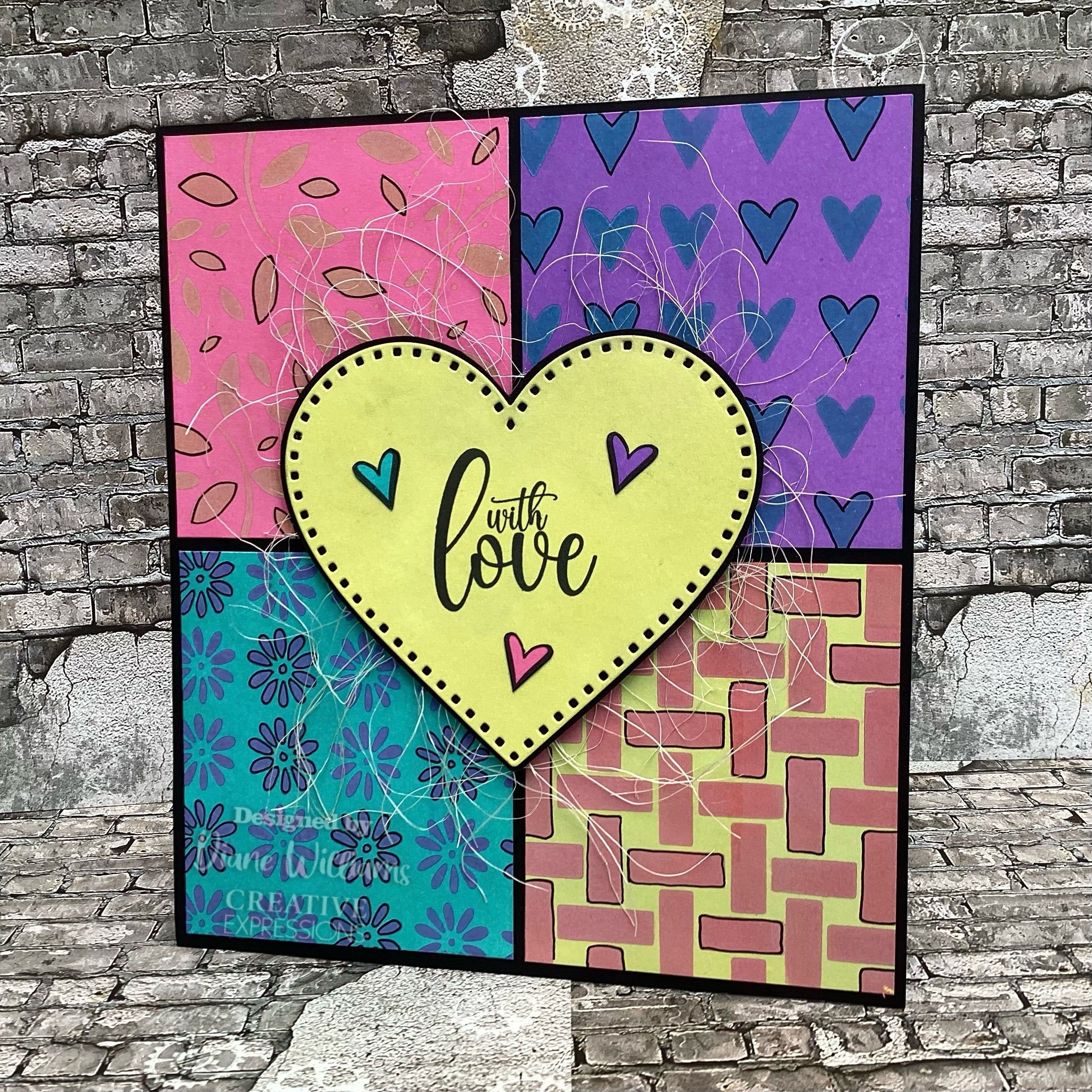 Creative Expressions Mini Stencil You Have My Heart 4 in x 3 in