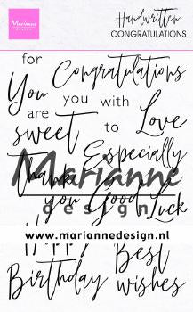 Handwritten - Congratulations Clear Stamps