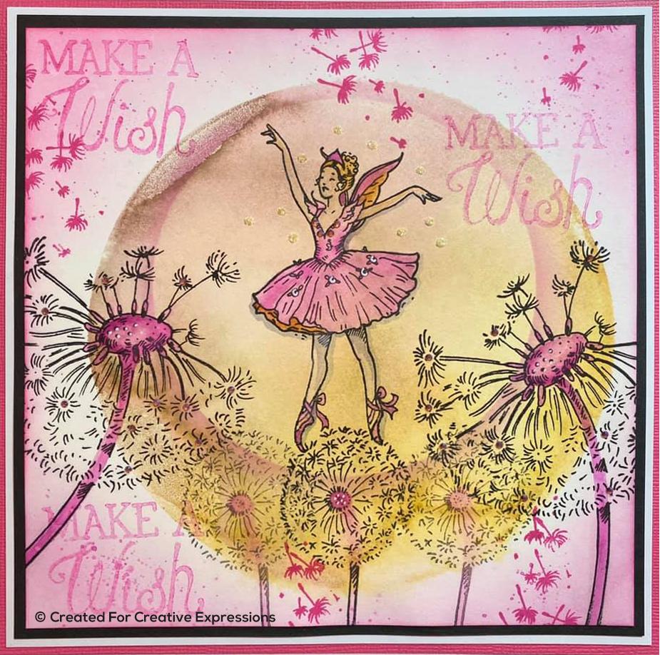 Dandelion Ballet A5 Clear Stamp Set