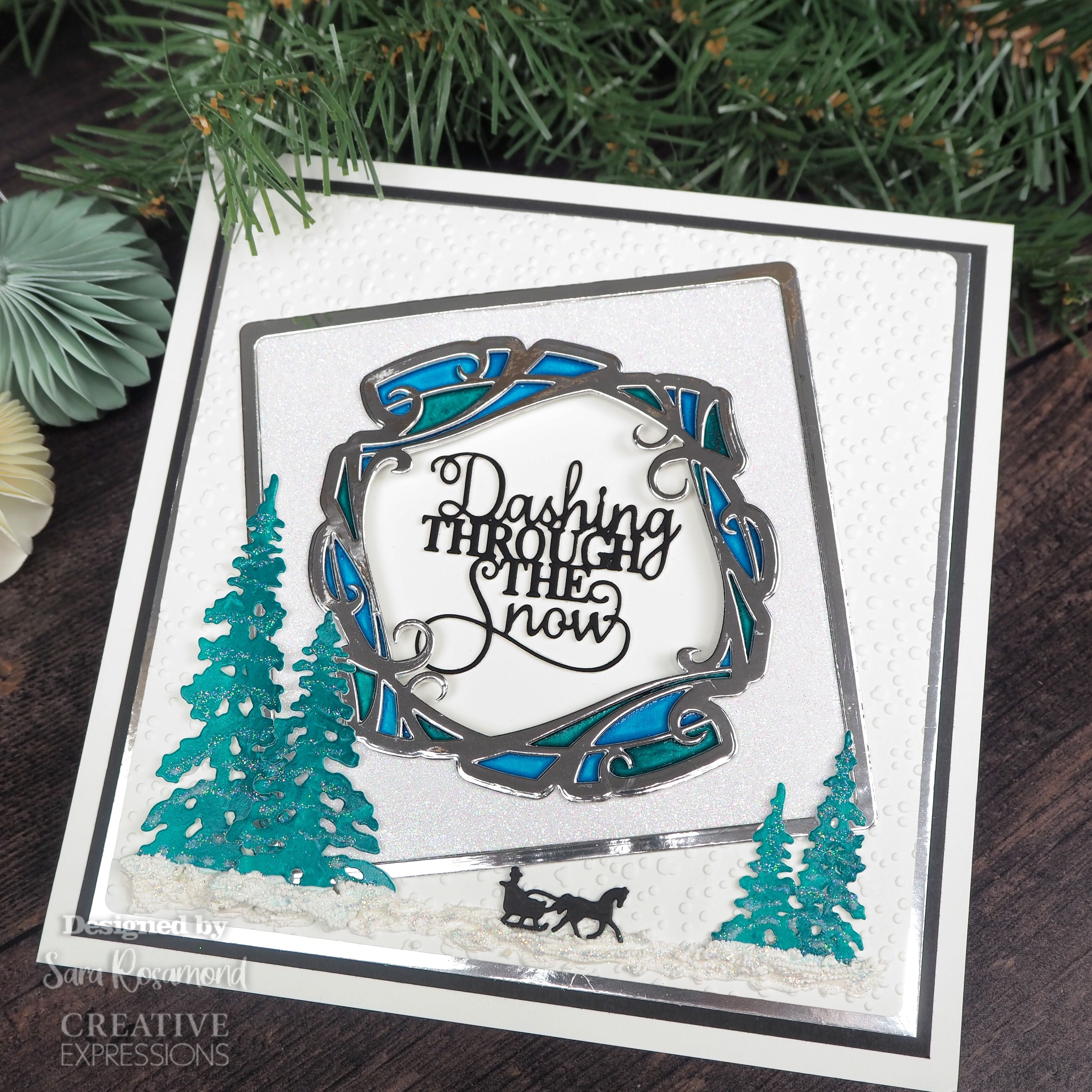 Creative Expressions Sue Wilson Festive Blustery Frame Craft Die