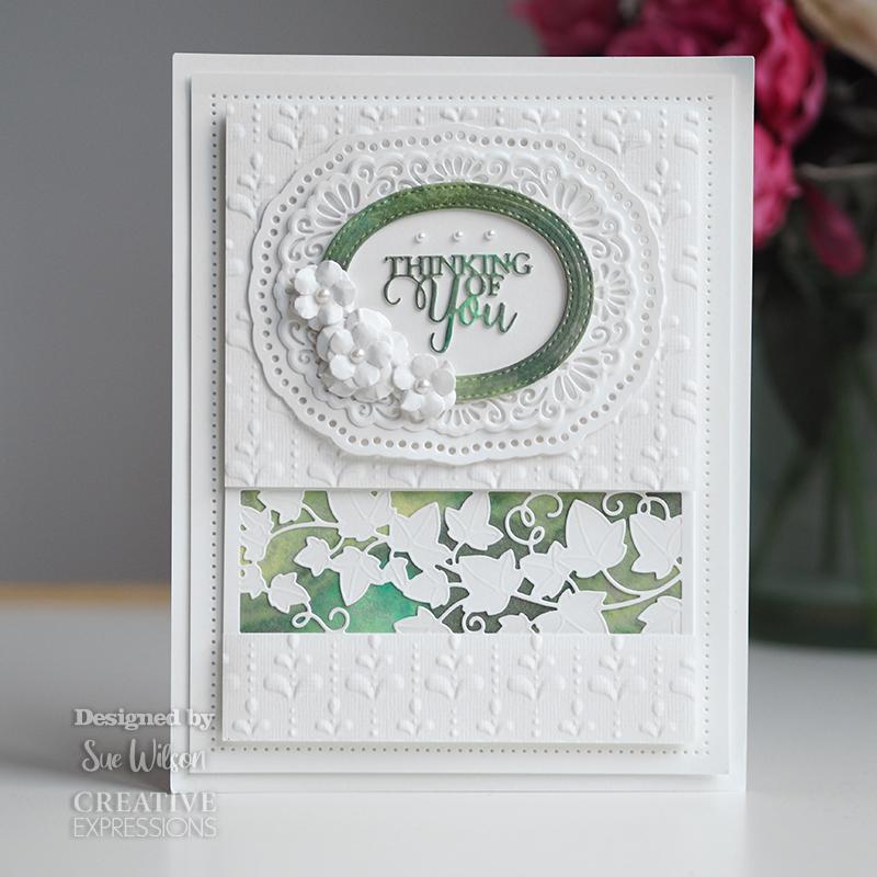 Creative Expressions Sue Wilson Floral Panels Peony Craft Die