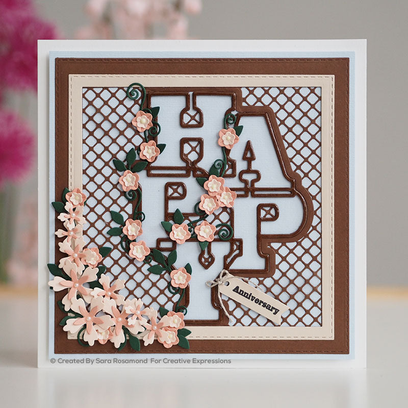 Sue Wilson Big Bold Words Happy Craft Die & Stamp Set