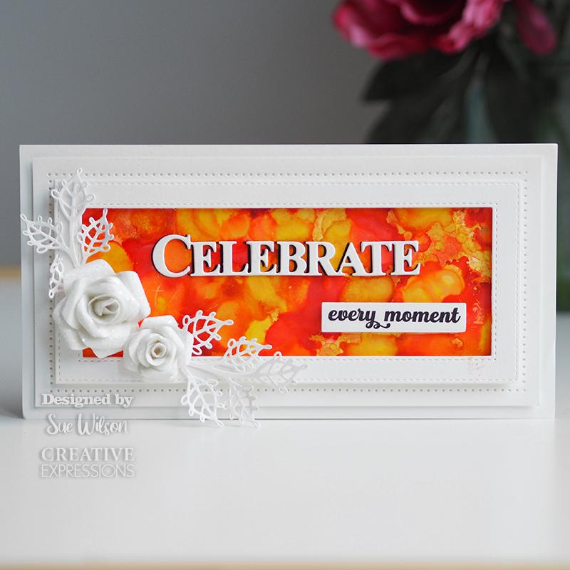 Creative Expressions Sue Wilson Celebrate Craft Die & Stamp Set