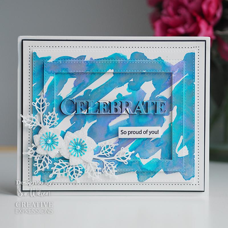 Creative Expressions Sue Wilson Celebrate Craft Die & Stamp Set