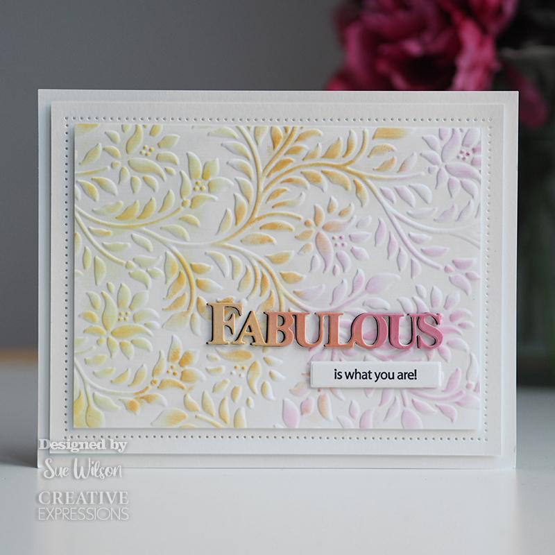 Creative Expressions Sue Wilson Fabulous Craft Die & Stamp Set