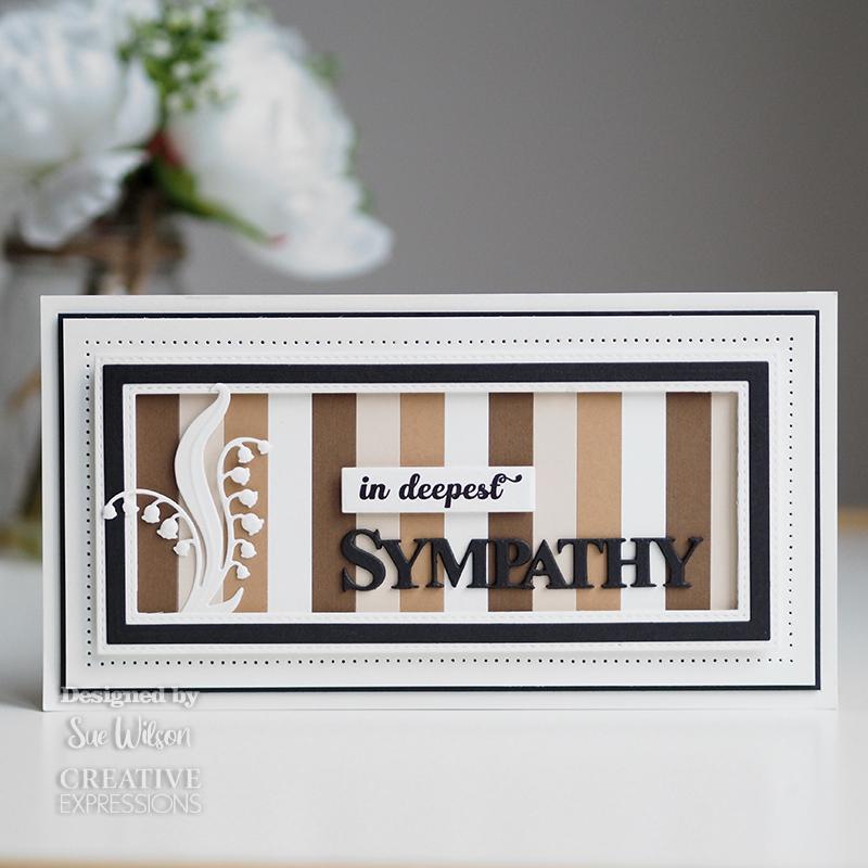 Creative Expressions Sue Wilson Sympathy Craft Die & Stamp Set