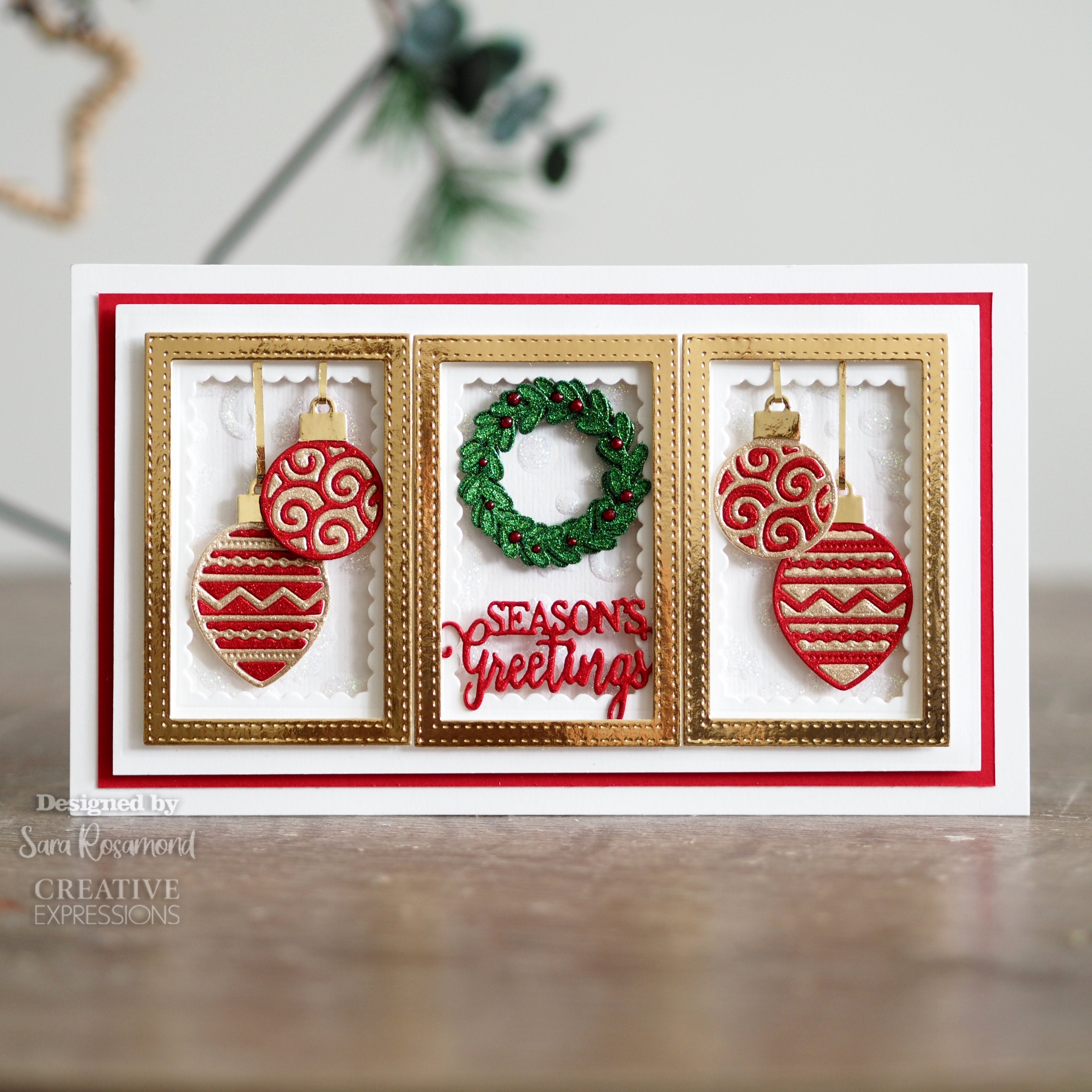 Creative Expressions Sue Wilson Mini Expressions Seasons Greetings Craft Die