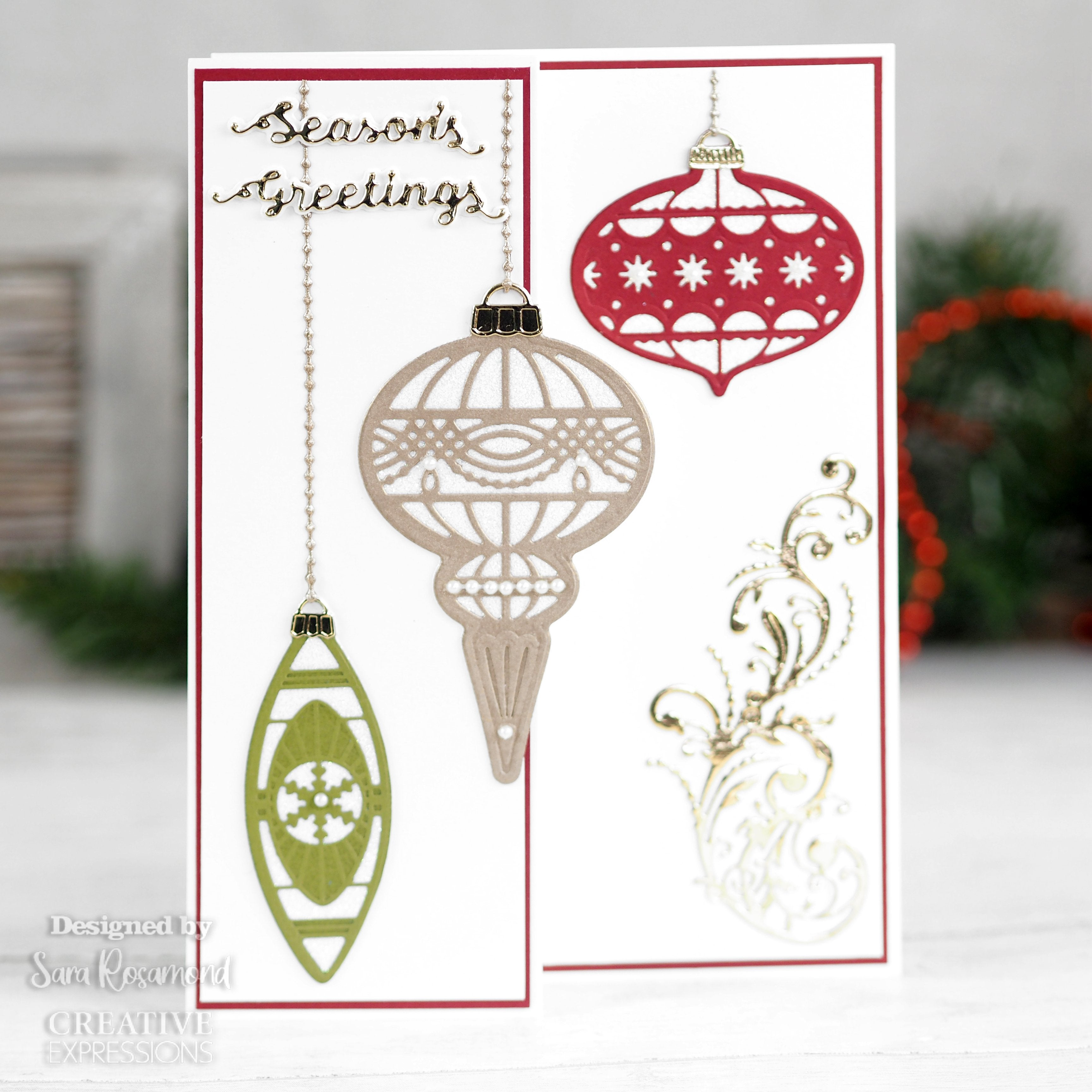 Creative Expressions Sue Wilson Snowflake Baubles