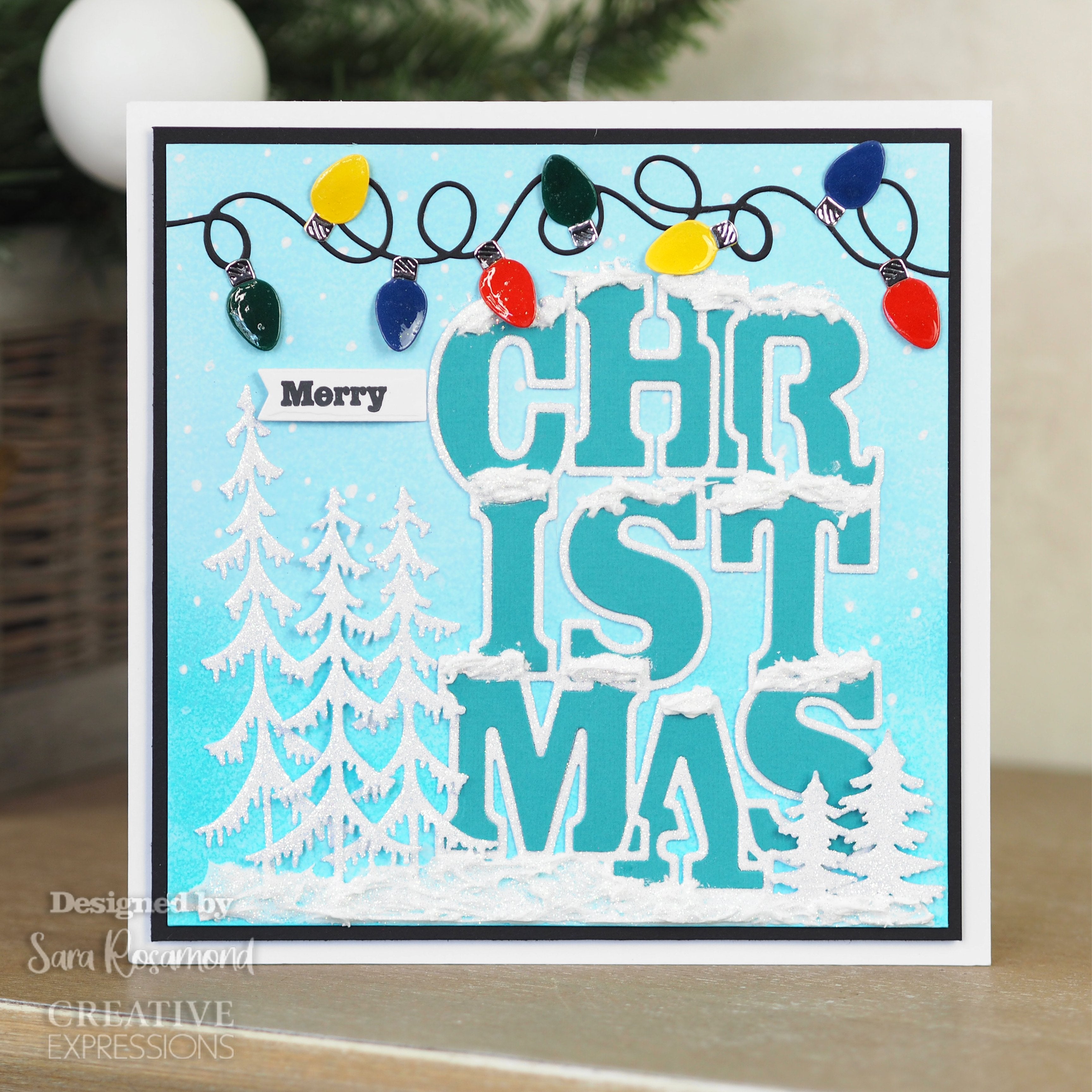 Creative Expressions Sue Wilson Big Bold Words Christmas Craft Die & Stamp Set