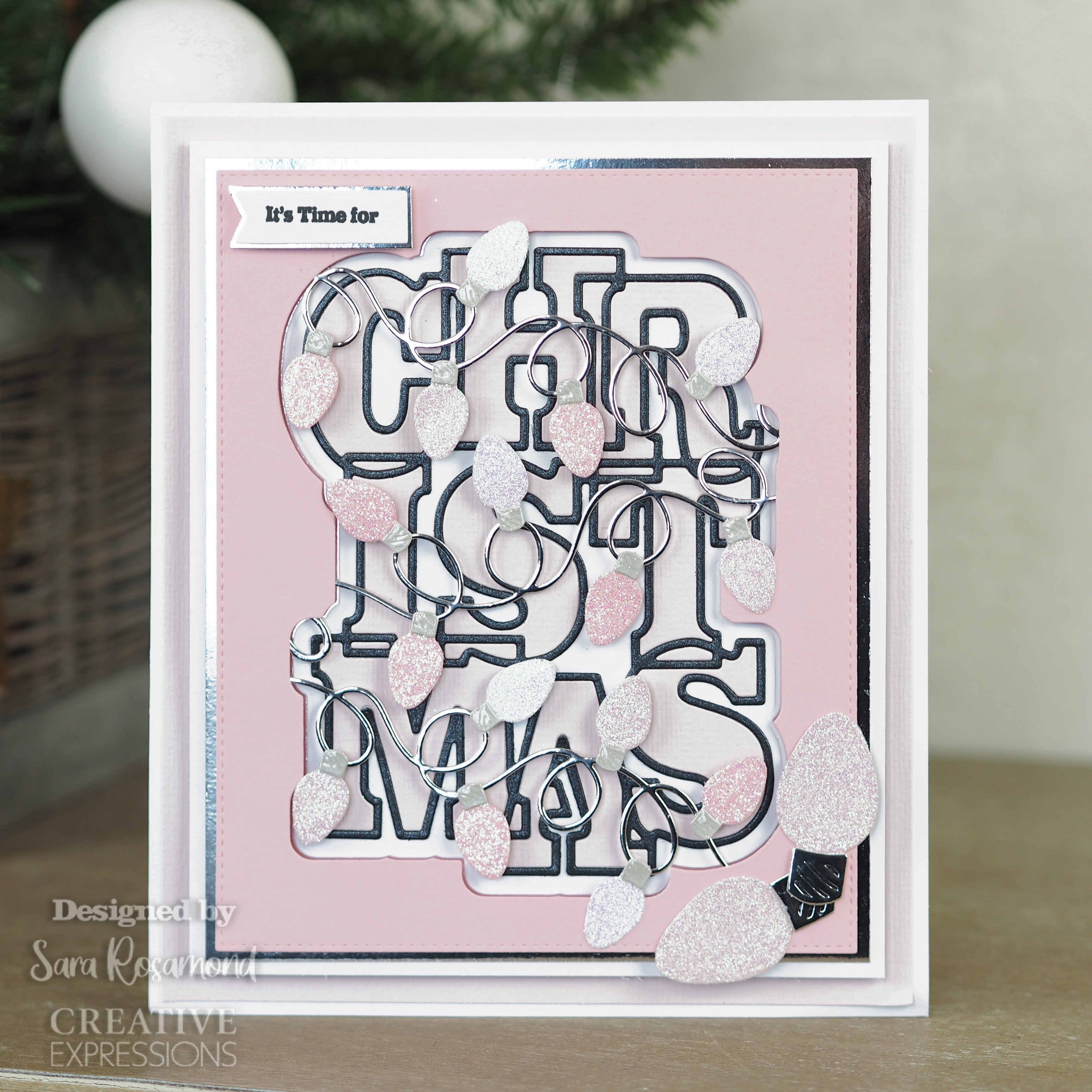 Creative Expressions Sue Wilson Big Bold Words Christmas Craft Die & Stamp Set