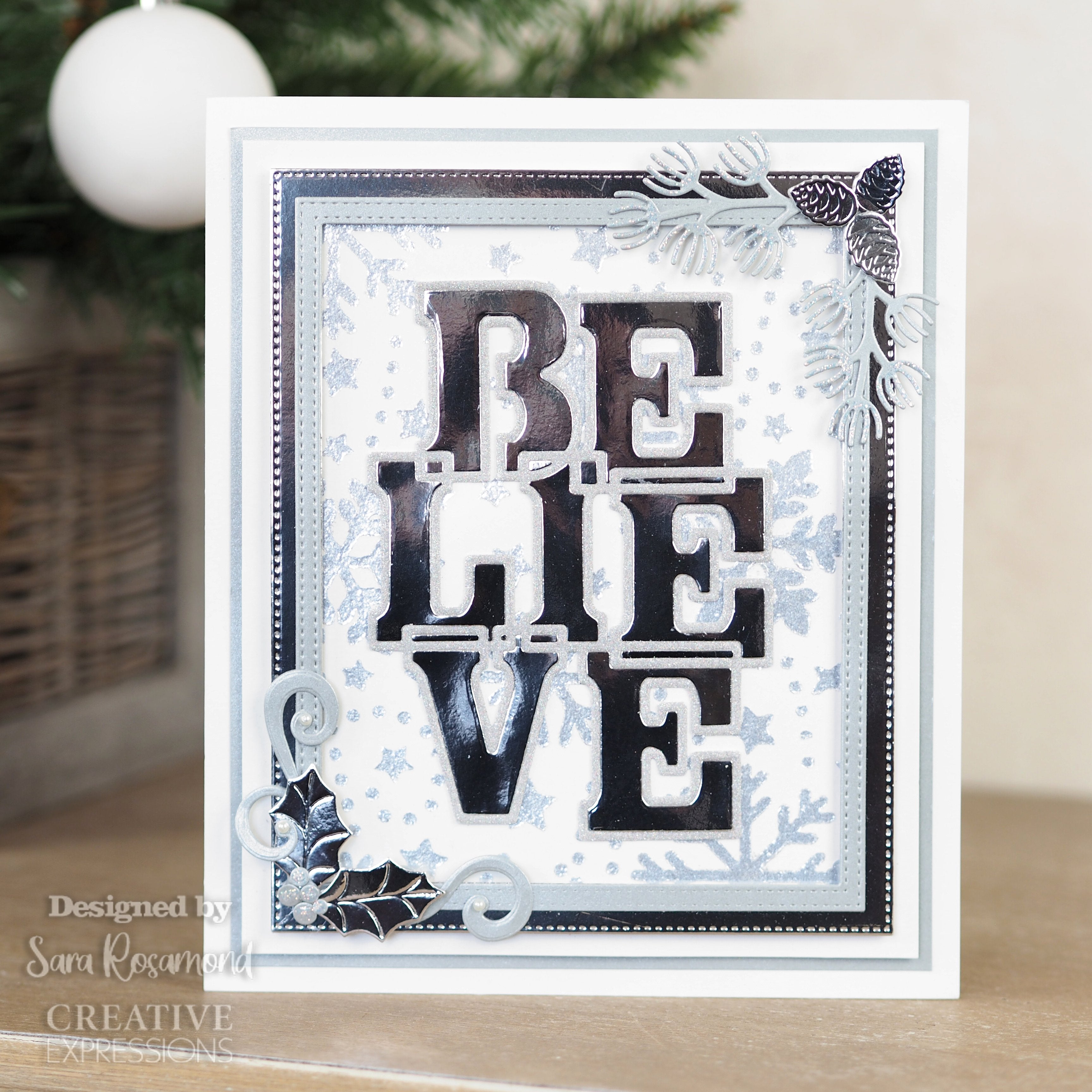 Creative Expressions Sue Wilson Big Bold Words Believe Craft Die & Stamp Set