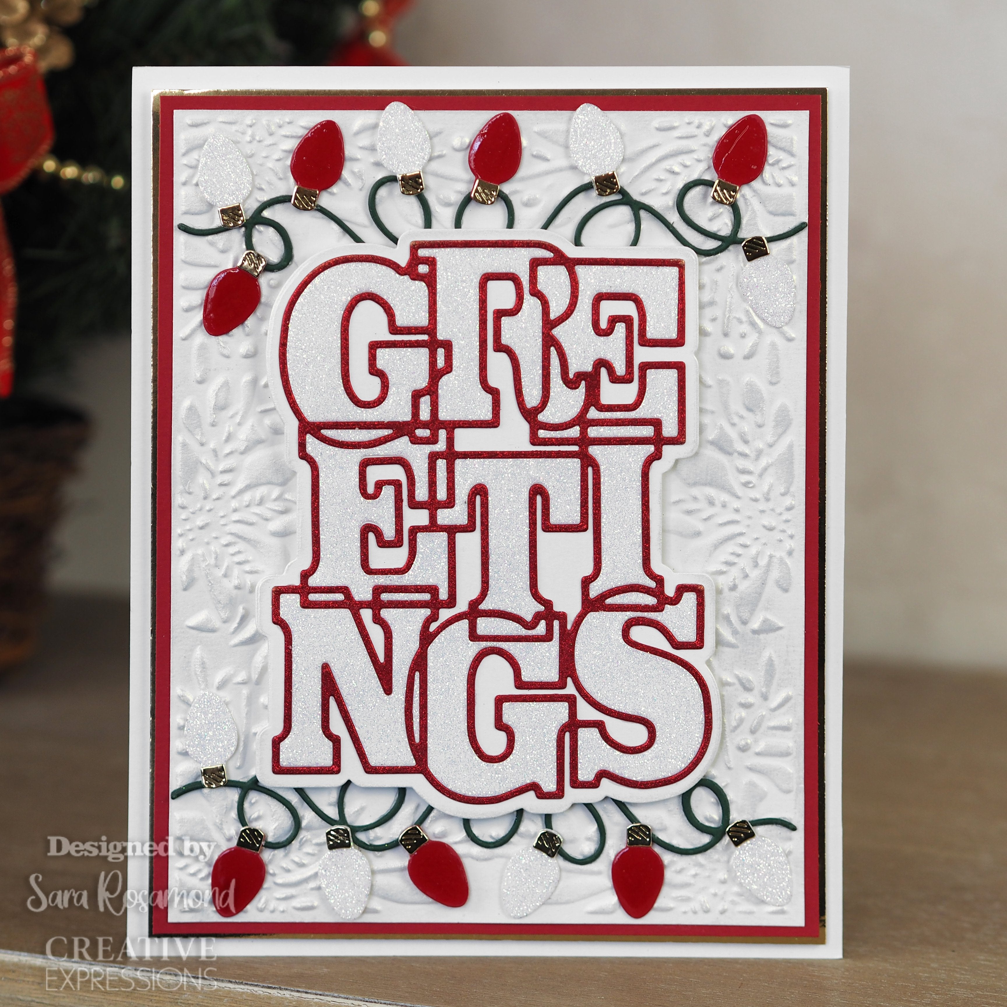 Creative Expressions Sue Wilson Big Bold Words Greetings Craft Die & Stamp Set