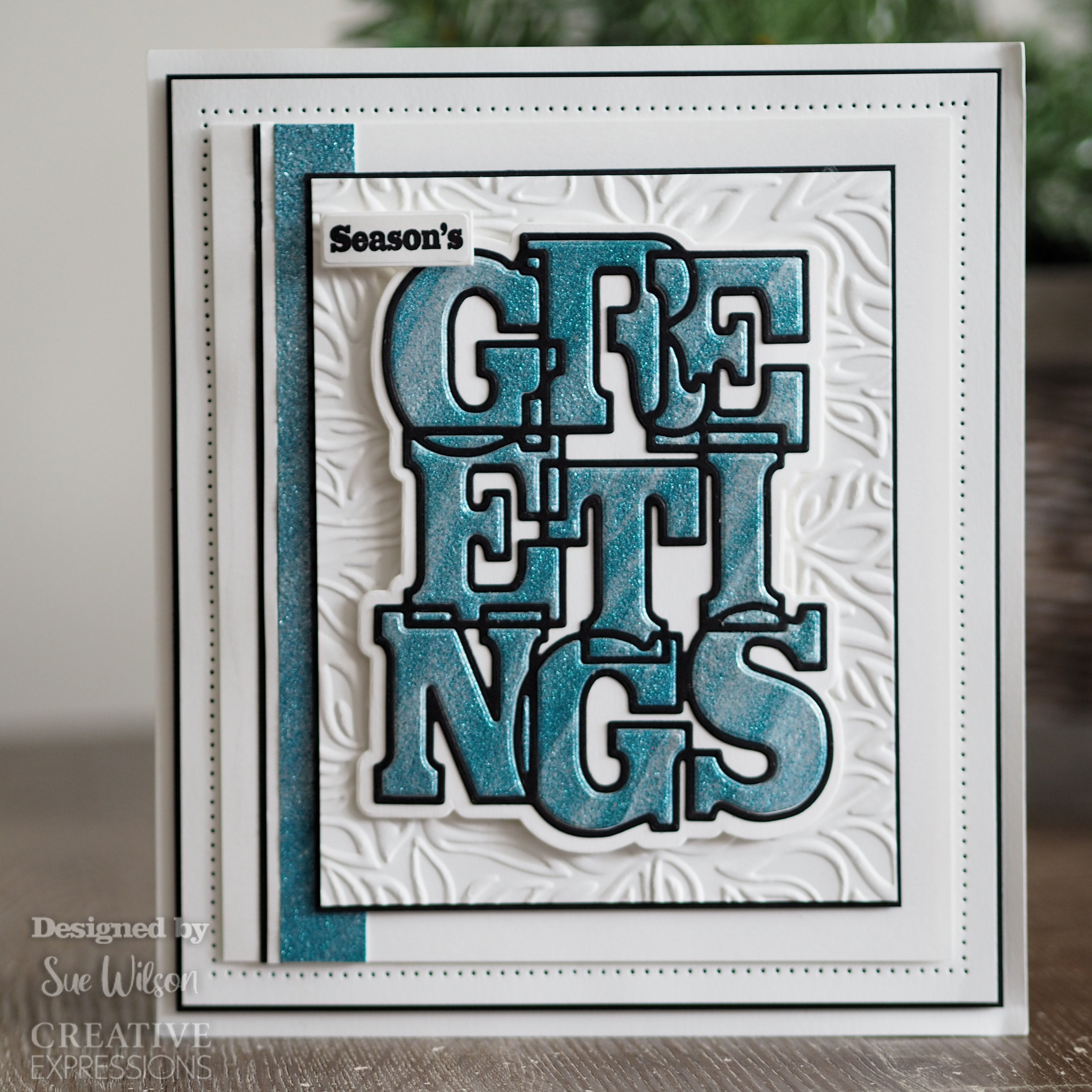 Creative Expressions Sue Wilson Big Bold Words Greetings Craft Die & Stamp Set