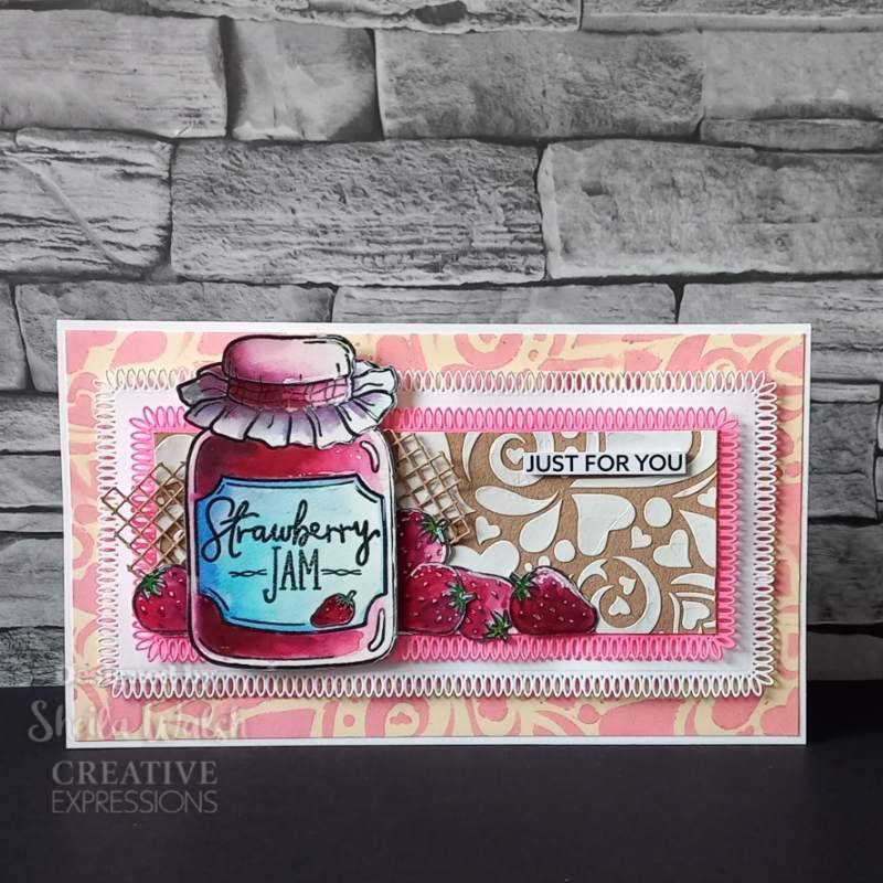 Creative Expressions Sam Poole Spread The Love 6 in x 4 in Clear Stamp Set