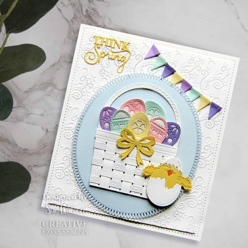 Creative Expressions Sue Wilson Necessities Easter Eggs & Flowers Craft Die