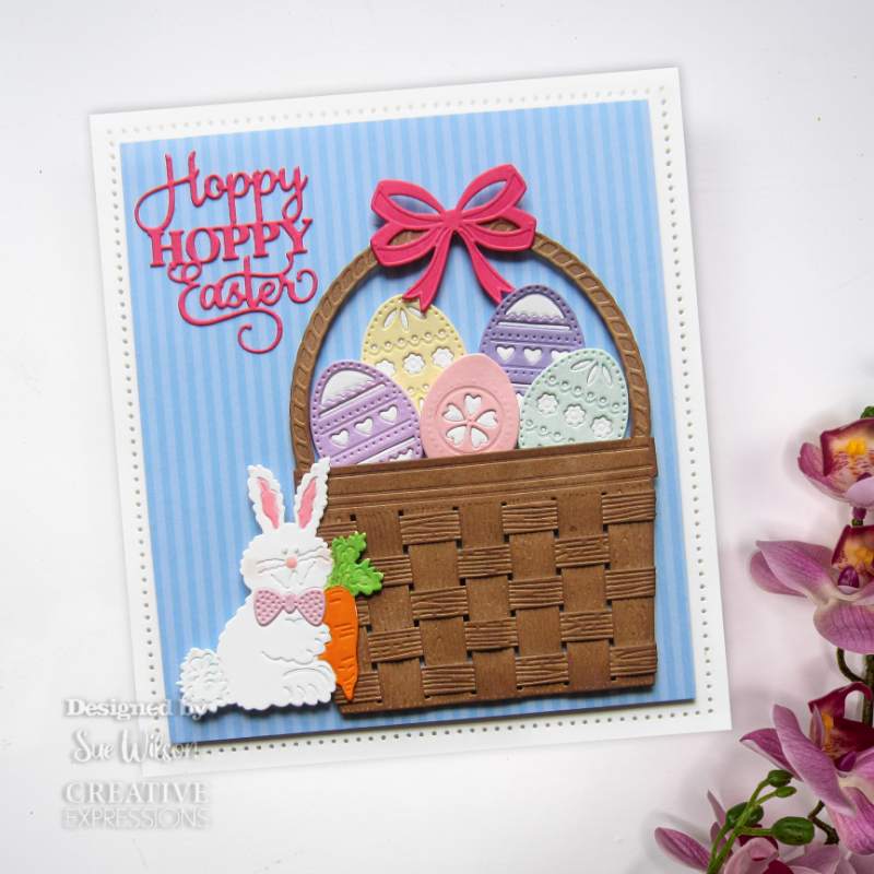 Creative Expressions Sue Wilson Mini Expressions Hoppy Hoppy Easter Craft Die