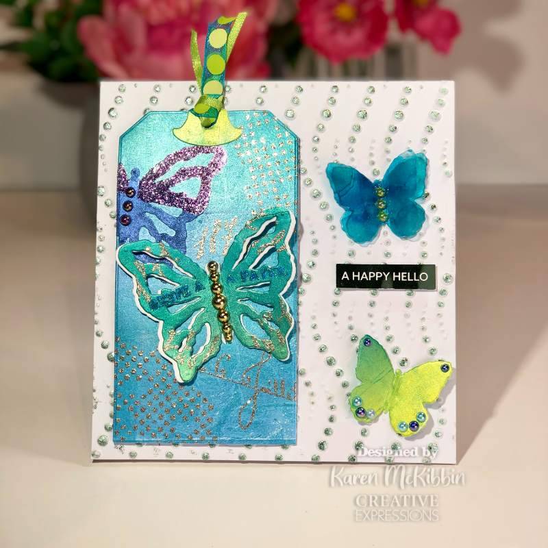 Creative Expressions Sam Poole Shabby Basics Shabby Butterflies Craft Die