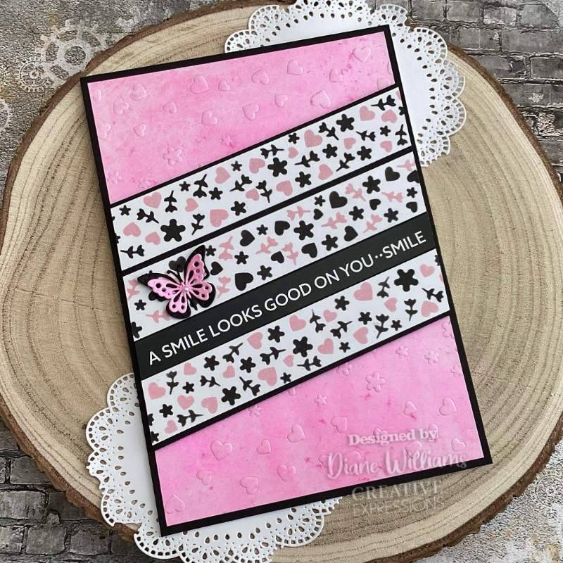 Creative Expressions Ditsy Print Washi Strip Layering Stencil