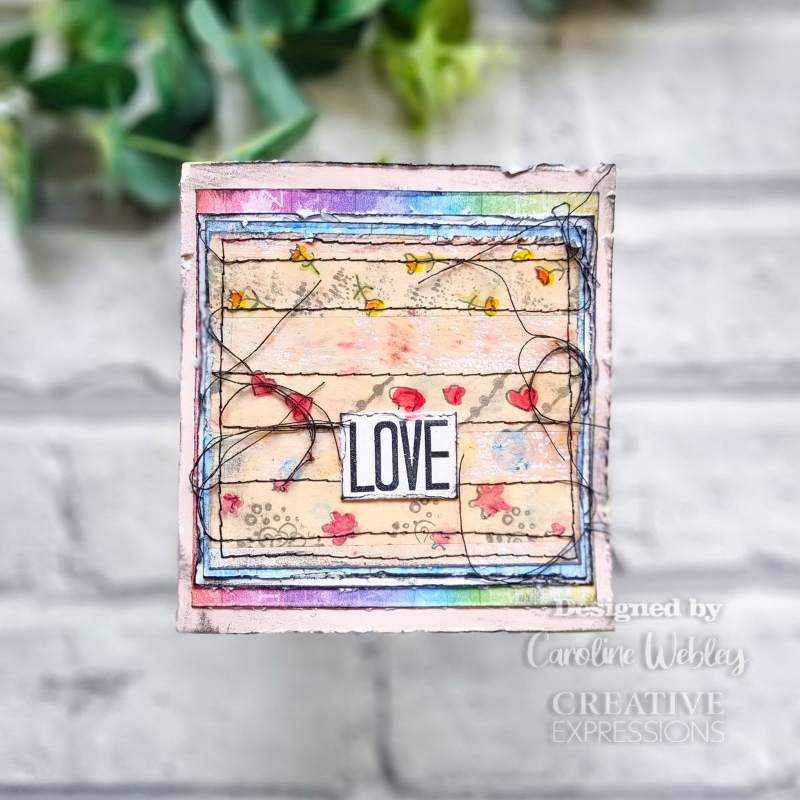 Creative Expressions Ditsy Print Washi Strip Layering Stencil