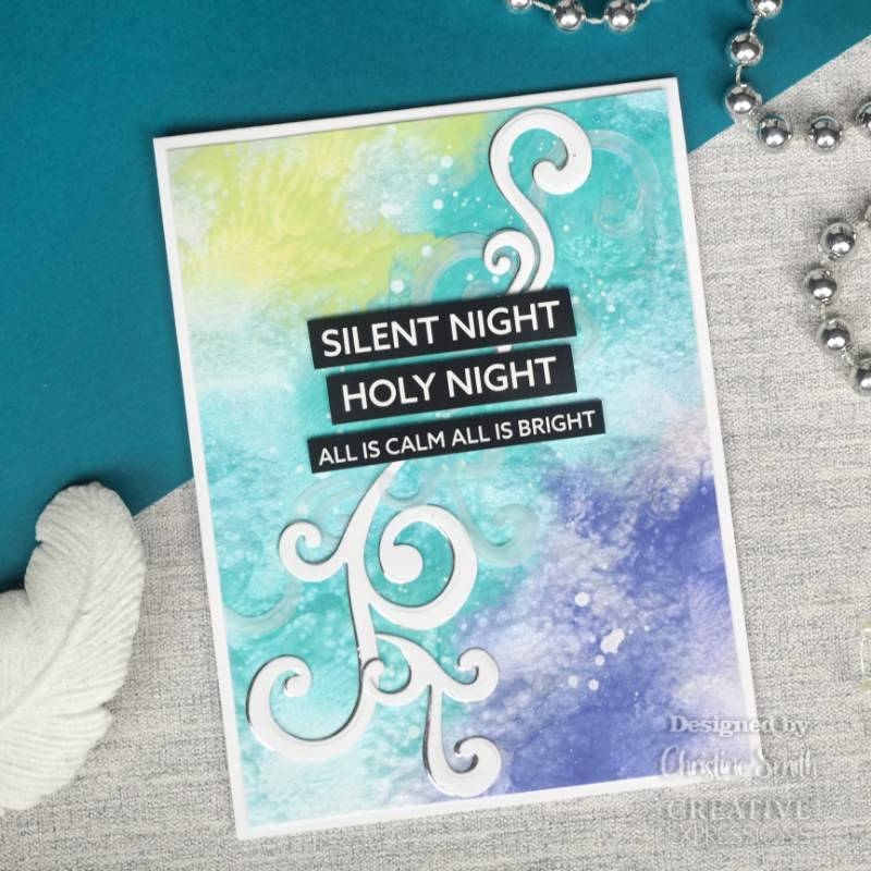 Creative Expressions Wordies Sentiment Sheets - Christmas Blessings Pk 4 6 in x 8 in