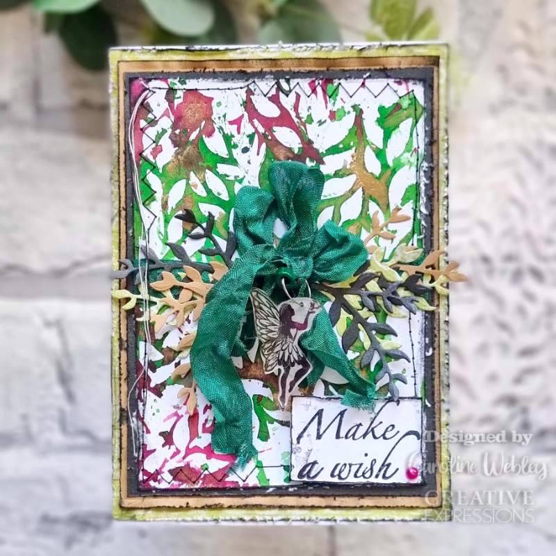Creative Expressions Leafy Swirls DL Stencil