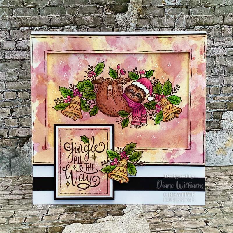 Creative Expressions Designer Boutique Jingle All The Way 6 in x 4 in Clear Stamp Set