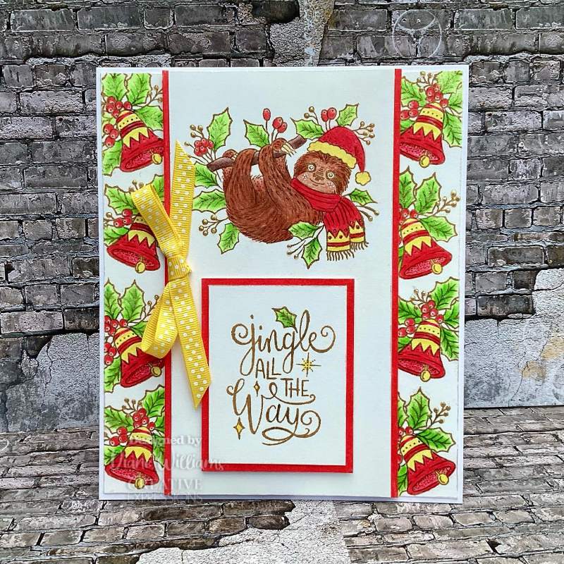 Creative Expressions Designer Boutique Jingle All The Way 6 in x 4 in Clear Stamp Set