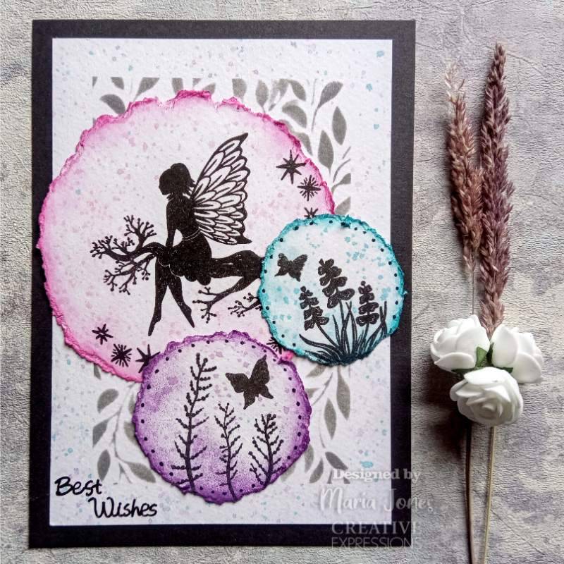 Creative Expressions Leafy Swirls DL Stencil