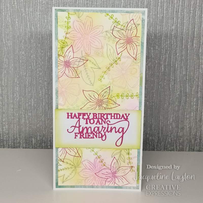 Creative Expressions Helen Colebrook Blooming Marvelous 6 in x 4 in Clear Stamp Set