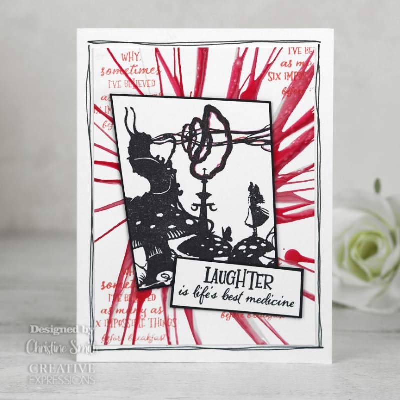 Creative Expressions Paper Panda Who Are You? Pre Cut Rubber Stamp