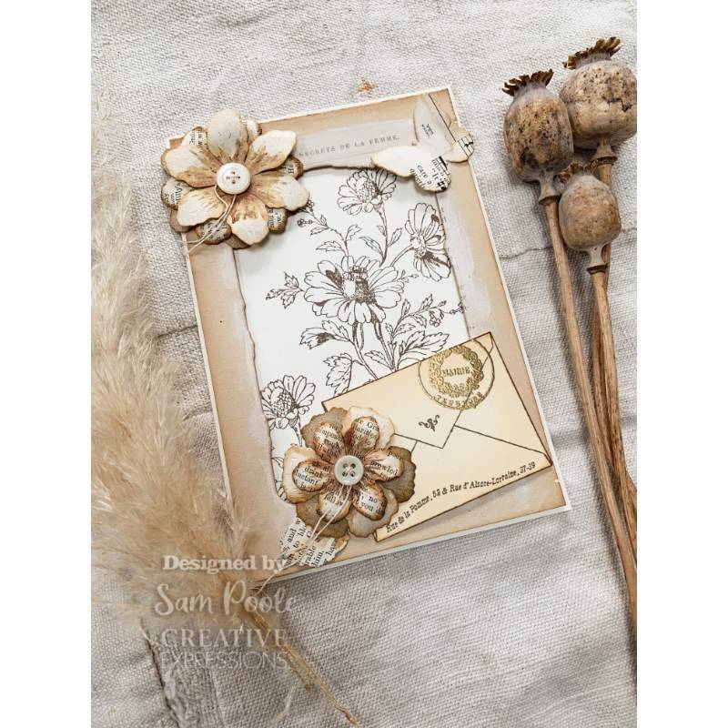 Creative Expressions Sam Poole Shabby Basics Shabby Butterflies Craft Die