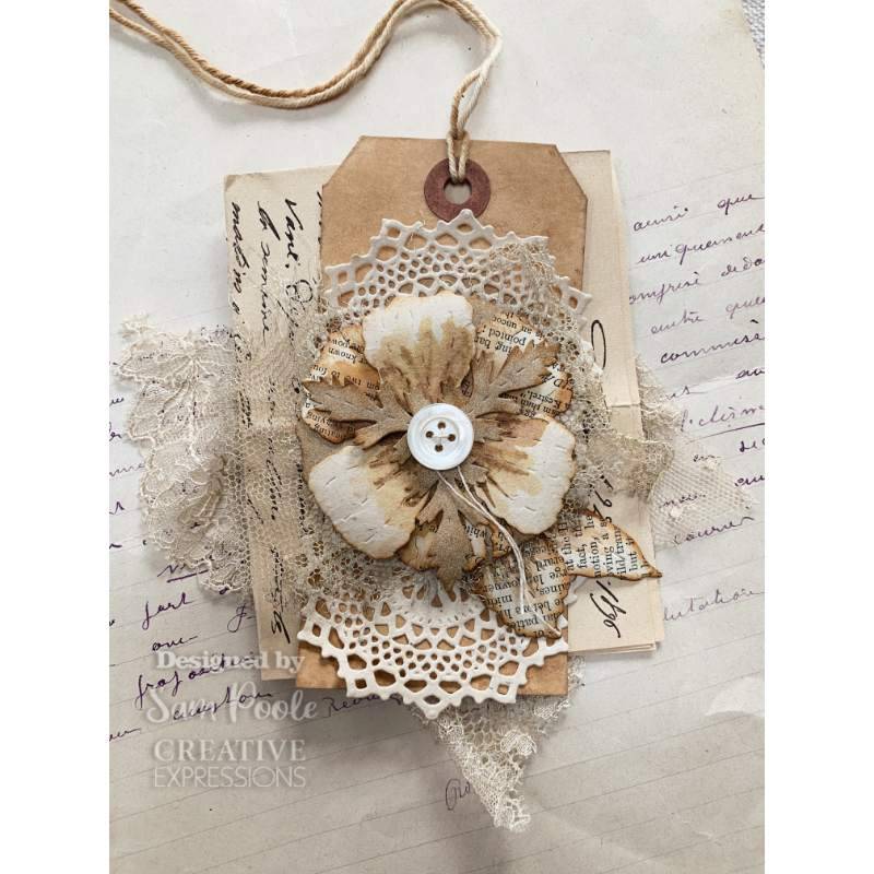 Creative Expressions Sam Poole Shabby Basics Petite Fleur - Camille Craft Die