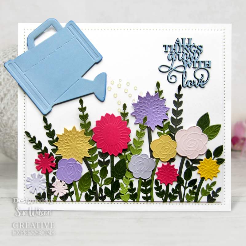 Creative Expressions Sue Wilson Shaped Cards Watering Can Craft Die