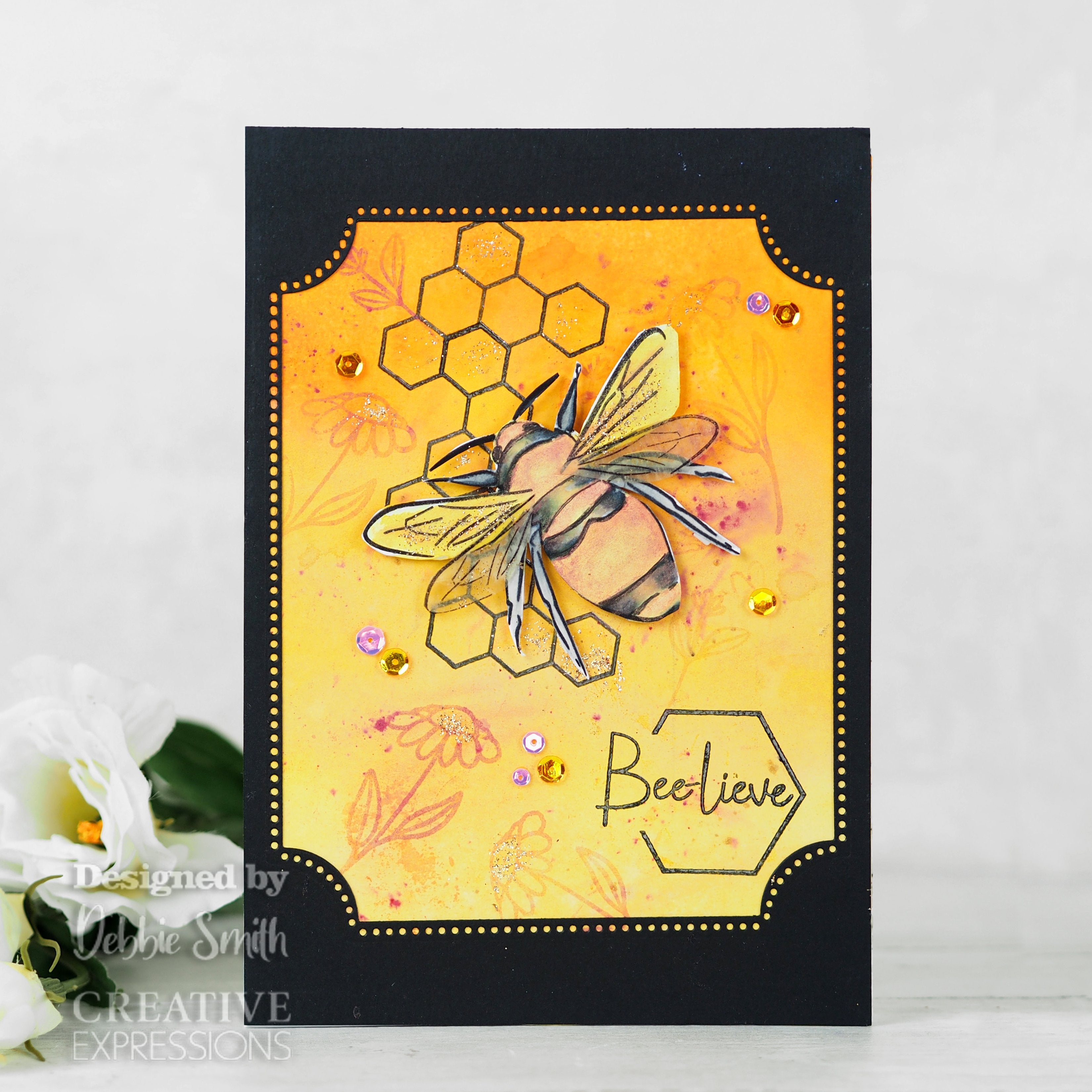 Creative Expressions Bonnita Moaby Queen Bee A5 Clear Stamp Set