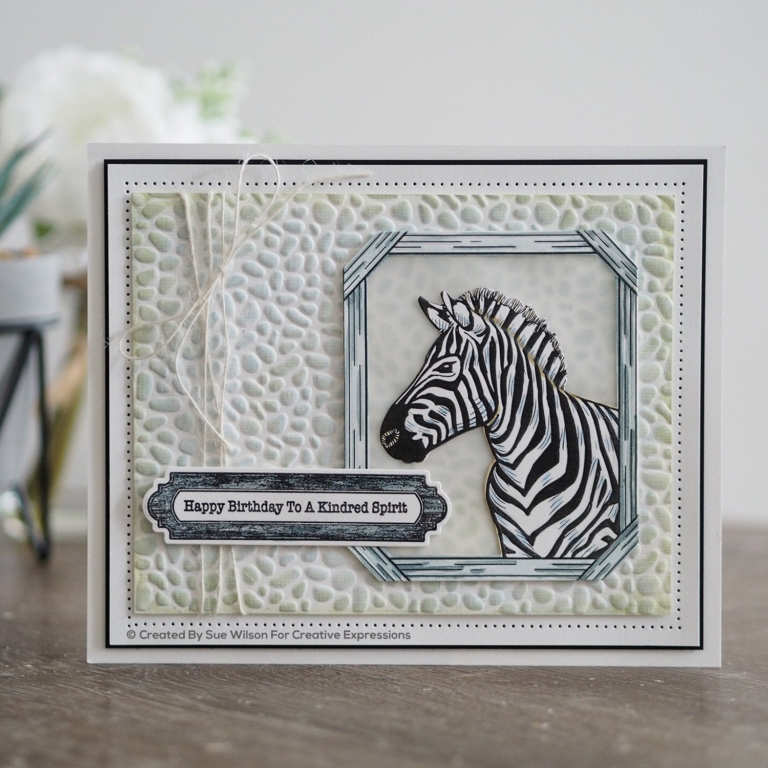 Sue Wilson Safari Collection Zebra Craft Die