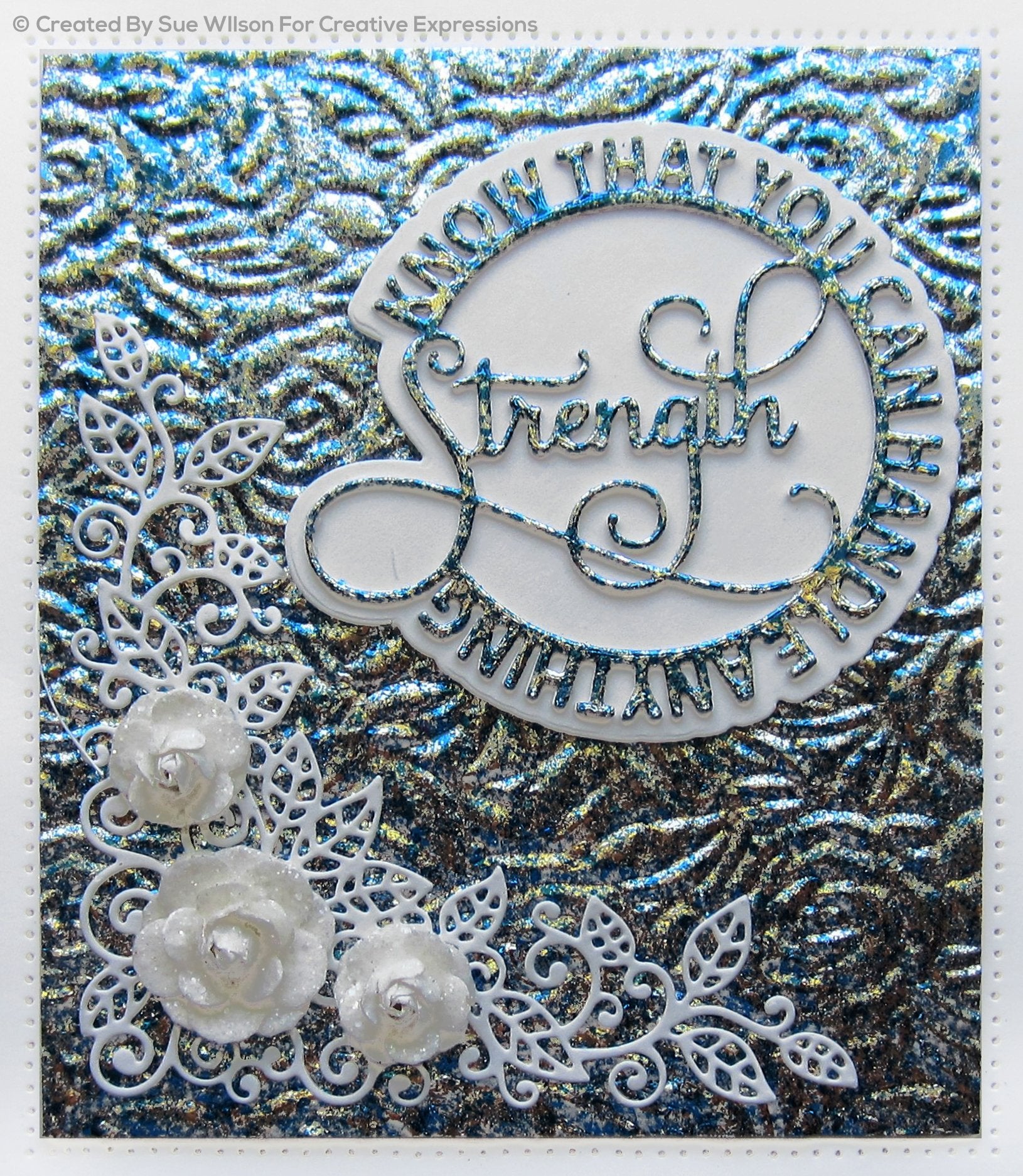 Sue Wilson Circle Sayings Strength Craft Die