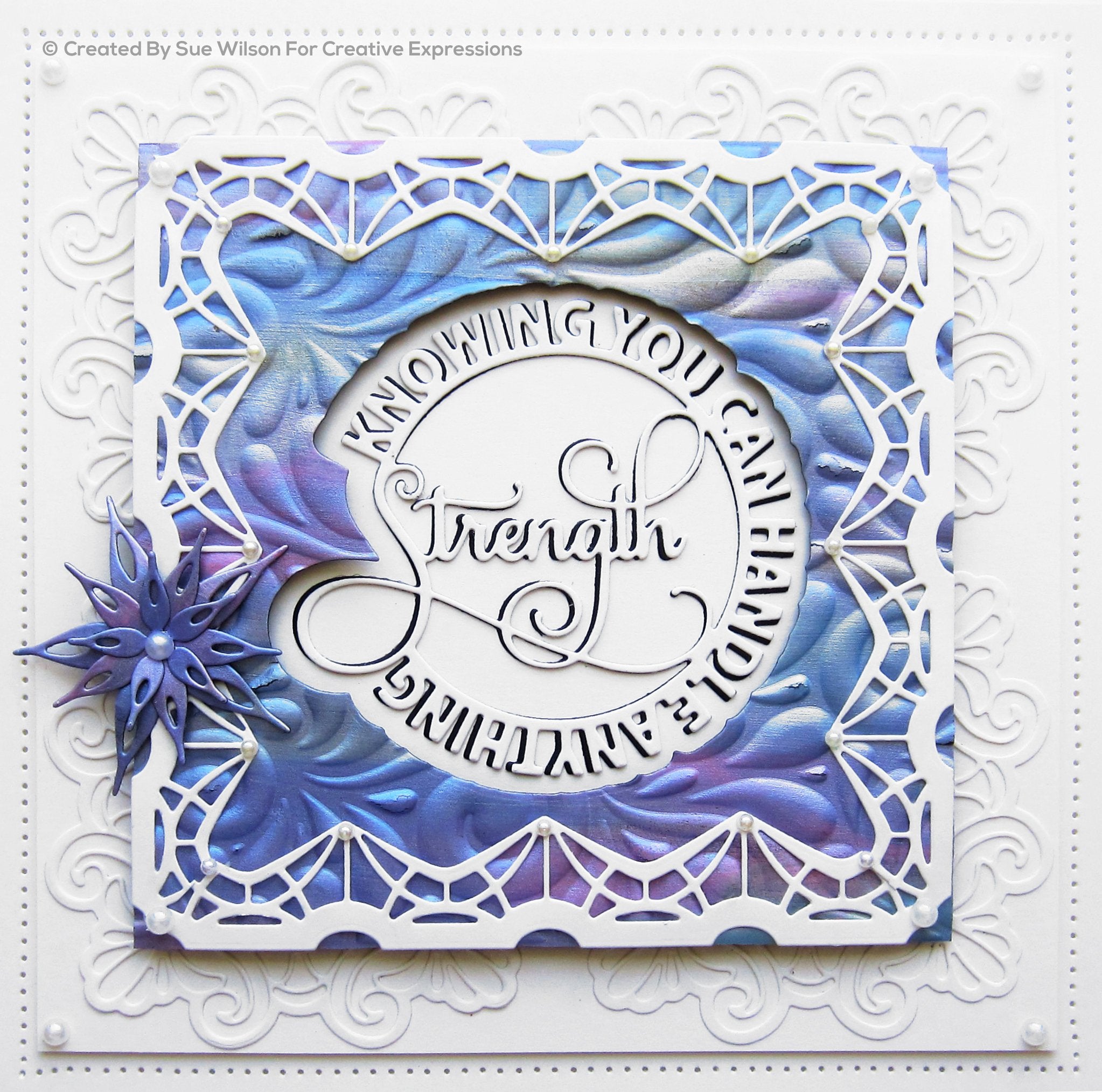 Sue Wilson Circle Sayings Strength Craft Die